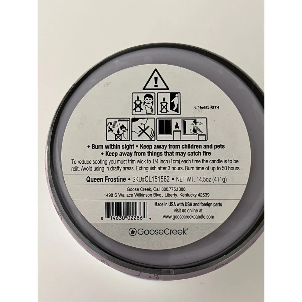 Goose Creek Candy Land Queen Frostine 14.5 oz 3 Wick Candle